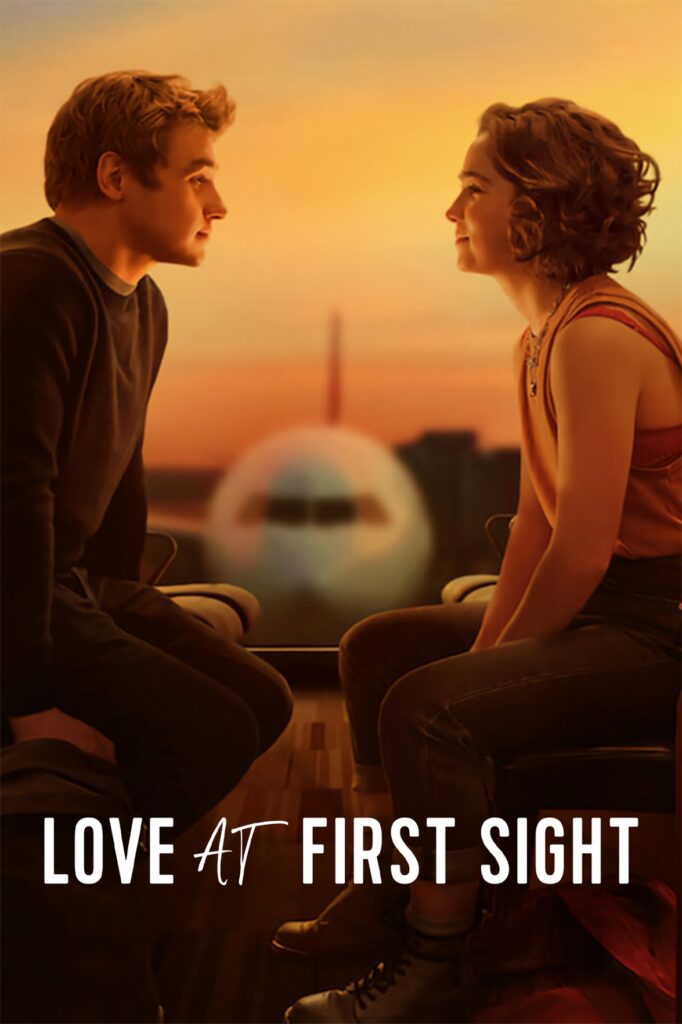 Movie poster for "Love at First Sight" based on the novel by Jennifer E. Smith